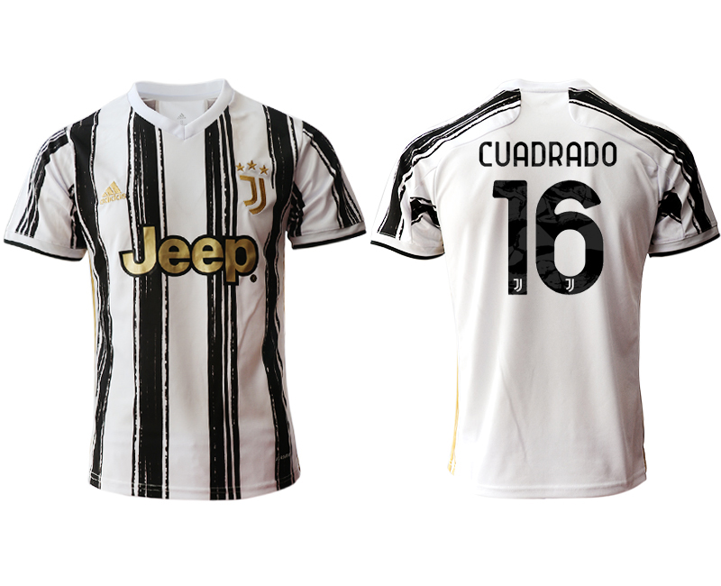 Men 2020-2021 club Juventus home aaa version #16 white Soccer Jerseys->juventus jersey->Soccer Club Jersey
